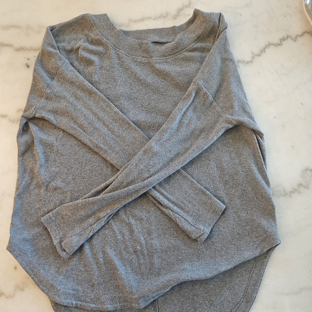 Athleta Gray Women's Open Back Sweater